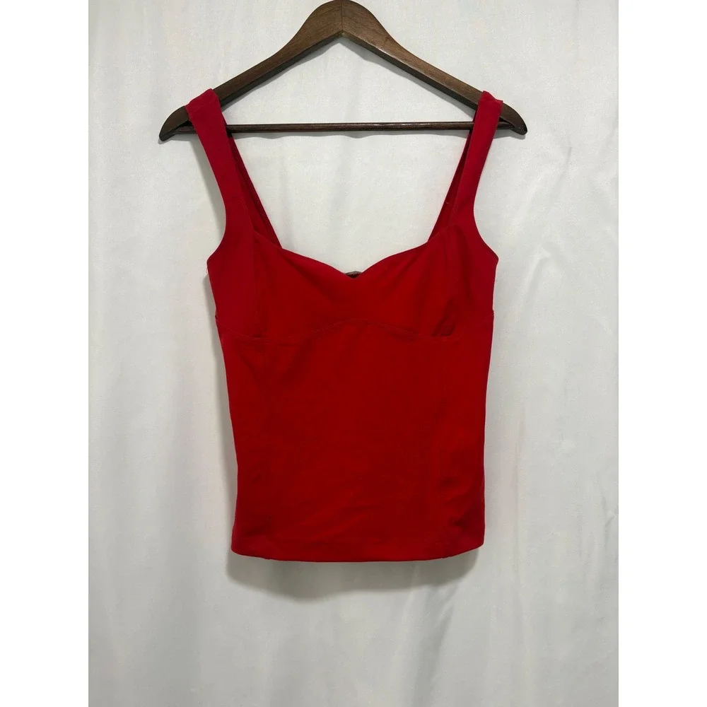 Free People Intimately FP Red Apple Sweetheart Neck Tank Top Size Small NWT - Picture 4 of 9